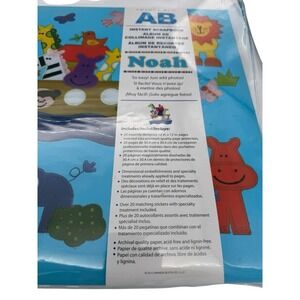 Amanda Blu Noah Instant Scrapbook Album Baby First Year Noahs Ark Theme